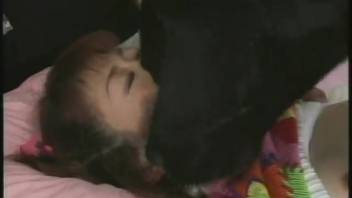 Japanese adult film featuring a sweet girl who adores screwing canines