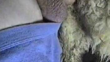 Dude stuffing a tight animal hole with his penis