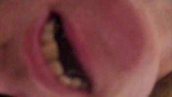 Slut ingests worms during filthy bestiality webcam audition
