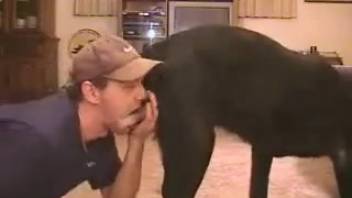 A sexually eager guy relishes getting his rear end pounded by his dog