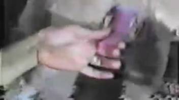 Busty blonde being pounded by an incredibly alluring dog