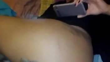 Fat bitch exposes her vagina and gets licked too